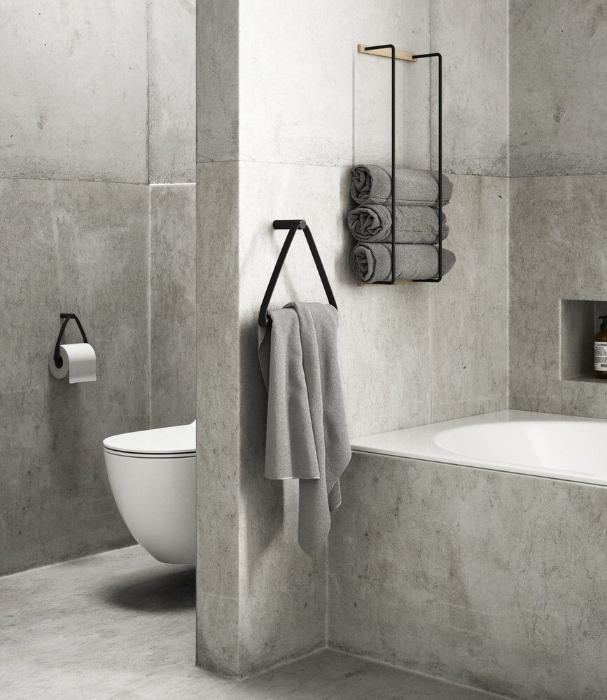 EKTA Living - by Wirth EKTA Living Toilet paper holder Black oak - design by Wirth EKTA Living - by Wirth EKTA Living Toilet paper holder Black oak - design by Wirth