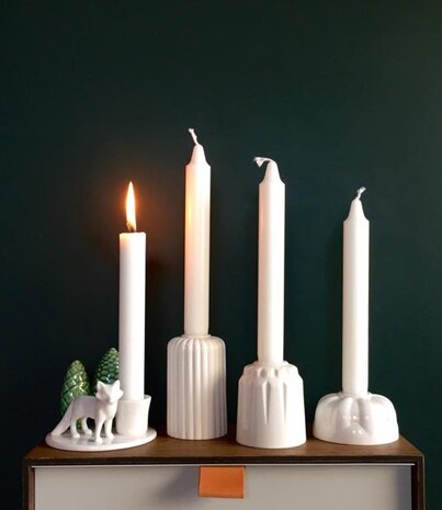 Dottir Nordic Design Dottir Candle stick Alba Five White Dottir Nordic Design Dottir Candle stick Alba Five White