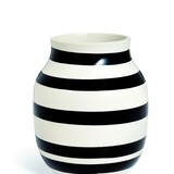 Kähler Design Kähler Design Omaggio Vase Black Stripe H200mm Kähler Design Kähler Design Omaggio Vase Black Stripe H200mm