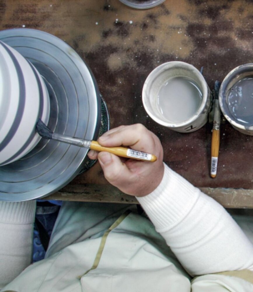 Kähler Design Kähler Design Omaggio Vase Black Stripe H305mm Kähler Design Kähler Design Omaggio Vase Black Stripe H305mm