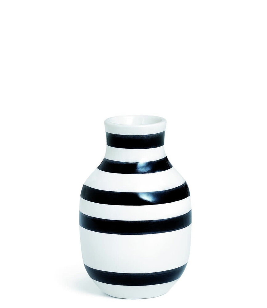 Kähler Design Kähler Design Omaggio Vase Black Stripe H125mm Kähler Design Kähler Design Omaggio Vase Black Stripe H125mm