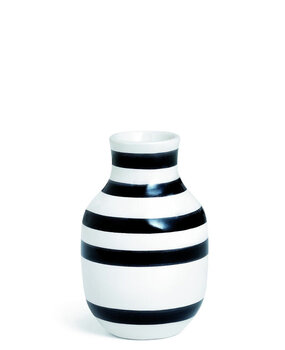 Kähler Design Kähler Design Omaggio Vaas Zwart Streep H125mm Kähler Design Kähler Design Omaggio Vaas Zwart Streep H125mm