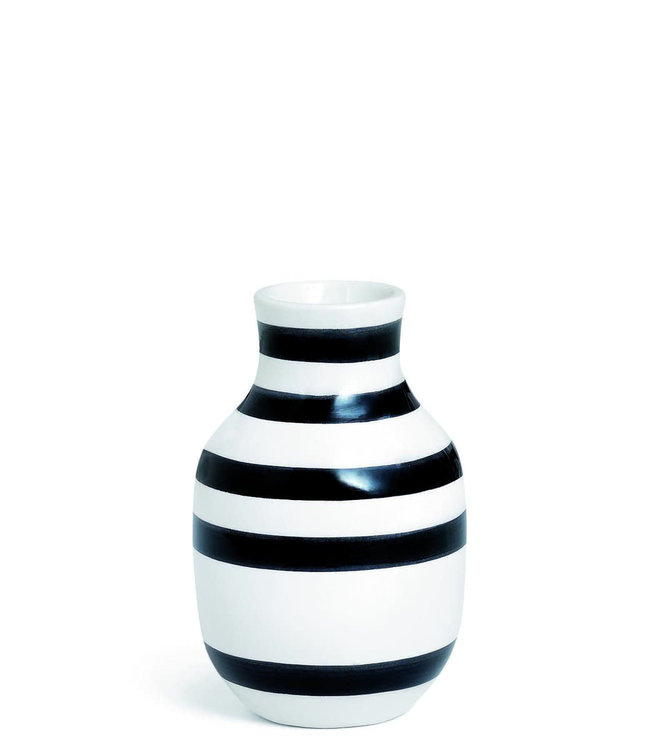 Kähler Design Kähler Design Omaggio Vase Black Stripe H125mm