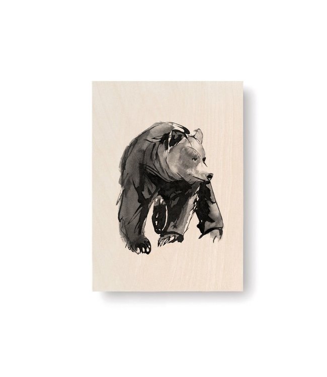 Teemu Järvi Teemu Järvi Plywood Card Bear 10x15cm