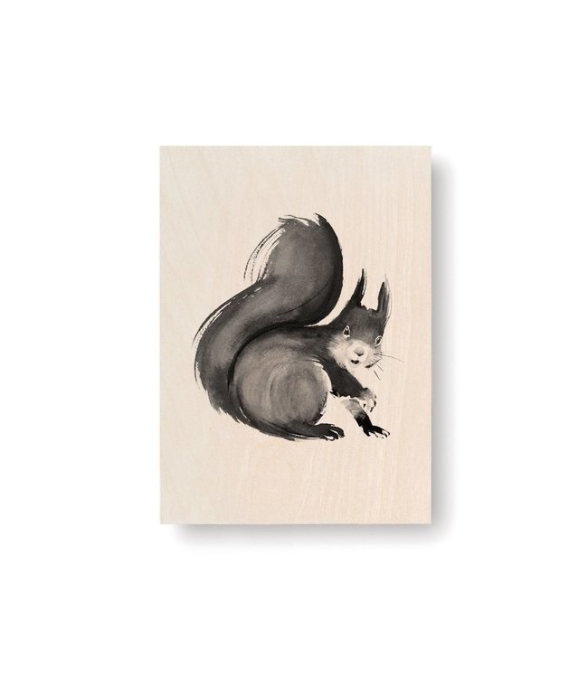 Teemu Järvi Teemu Järvi Plywood Card Squirrel 10x15cm