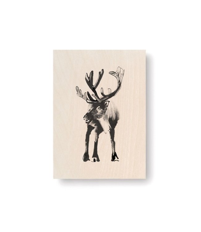 Teemu Järvi Teemu Järvi Plywood Card Reindeer 10x15cm