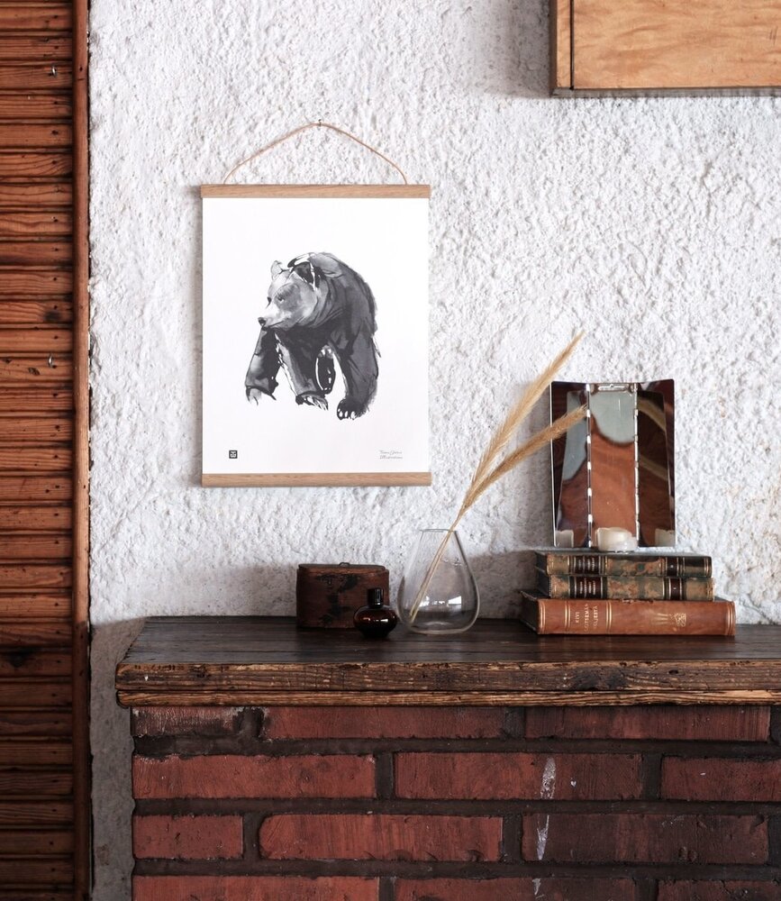 Teemu Järvi Teemu Järvi Poster Gentle Bear 30 x 40 cm Teemu Järvi Teemu Järvi Poster Gentle Bear 30 x 40 cm