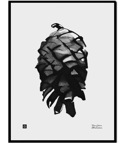 Teemu Järvi Teemu Järvi Poster Dennenappel 30 x 40 cm (zonder lijst)