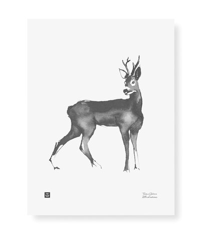 Teemu Järvi Teemu Järvi Poster Deer 30 x 40 cm Teemu Järvi Teemu Järvi Poster Deer 30 x 40 cm