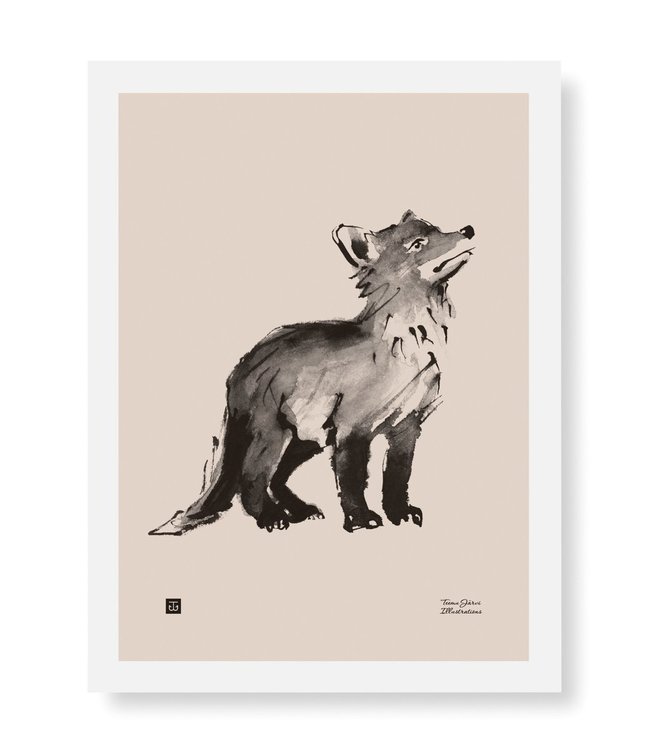 Teemu Järvi Teemu Järvi Poster Fox cub 30 x 40 cm