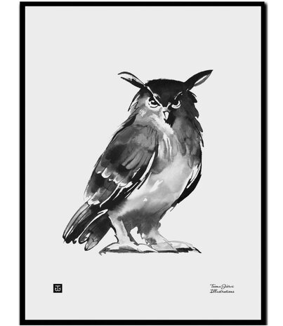 Teemu Järvi Teemu Järvi Poster Uil 30 x 40 cm (zonder lijst) Teemu Järvi Teemu Järvi Poster Uil 30 x 40 cm (zonder lijst)