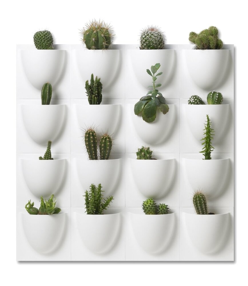 Verti Copenhagen Verti Copenhagen Mini VertiPlants BIO Wall Jar 15x15cm White Verti Copenhagen Verti Copenhagen Mini VertiPlants BIO Wall Jar 15x15cm White