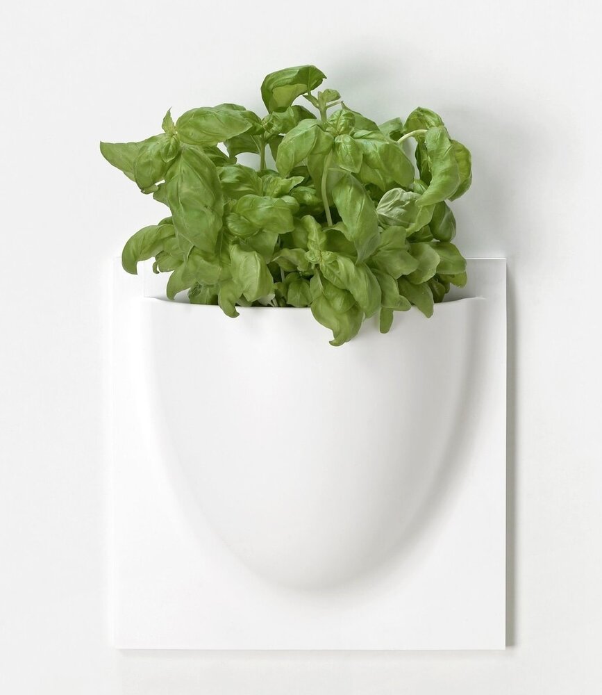 Verti Copenhagen Verti Copenhagen VertiPlants BIO Wall Jar 30x30cm White Verti Copenhagen Verti Copenhagen VertiPlants BIO Wall Jar 30x30cm White