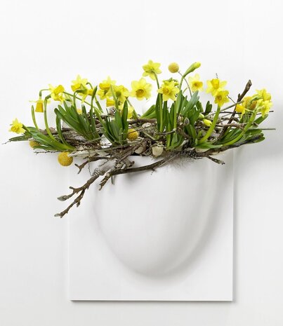 Verti Copenhagen Verti Copenhagen VertiPlants BIO Wall Jar 30x30cm White Verti Copenhagen Verti Copenhagen VertiPlants BIO Wall Jar 30x30cm White