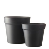 SEJ Design SEJ Design Flowerpot Round Black Rubber (various sizes) SEJ Design SEJ Design Flowerpot Round Black Rubber (various sizes)