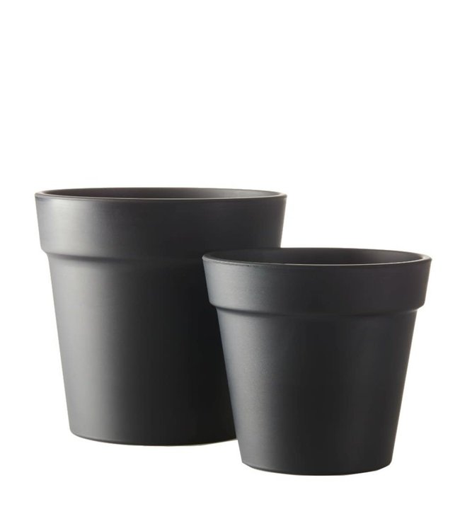 SEJ Design SEJ Design Flowerpot Round Black Rubber (various sizes)