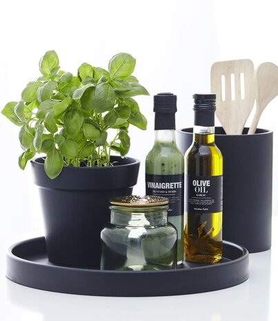 SEJ Design SEJ Design Bloempot Rond Zwart Rubber (diverse maten)