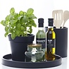 SEJ Design SEJ Design Flowerpot Round Black Rubber (various sizes) SEJ Design SEJ Design Flowerpot Round Black Rubber (various sizes)