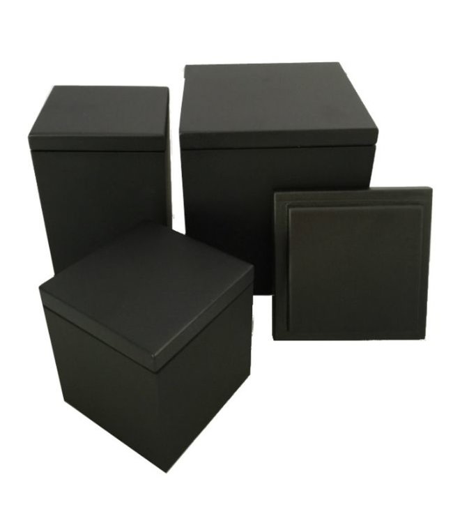 SEJ Design SEJ Design Black wooden lid for container12x12x12cm