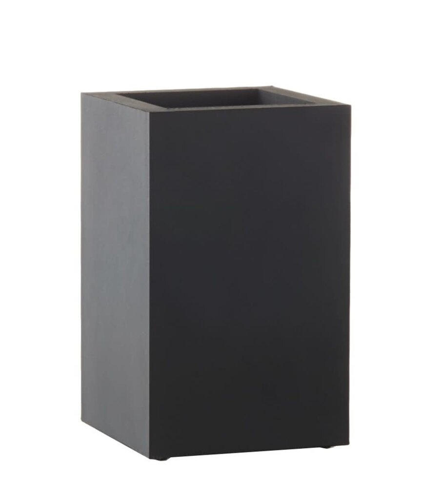 SEJ Design SEJ Design Zwarte Vaas 11x11x18cm SEJ Design SEJ Design Zwarte Vaas 11x11x18cm