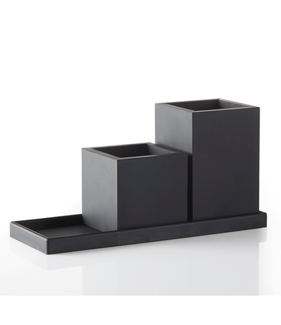 SEJ Design SEJ Design Tray Black Rectangular Small 9x25 cm SEJ Design SEJ Design Tray Black Rectangular Small 9x25 cm