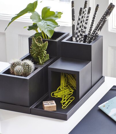 SEJ Design SEJ Design Tray Black Rectangular Small 9x25 cm SEJ Design SEJ Design Tray Black Rectangular Small 9x25 cm