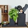 SEJ Design SEJ Design Black Vase 11x11x18cm SEJ Design SEJ Design Black Vase 11x11x18cm