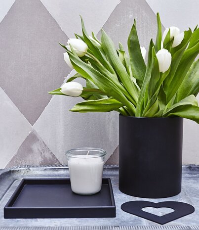 SEJ Design SEJ Design Black Square Tray Medium 20x20 cm