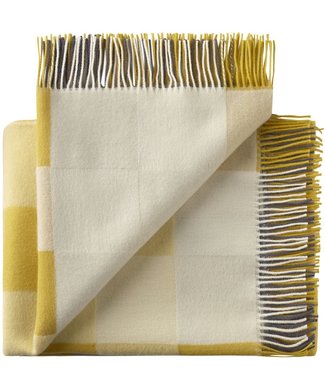 Silkeborg Uldspinderi Silkeborg Uldspinderi Plaid Plain Beat All Yellow 130 x190cm