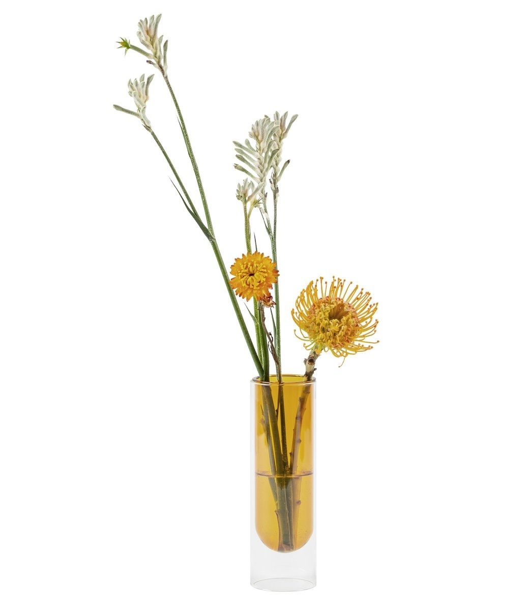 Derde Leer Veel gevaarlijke situaties Studio About - Flower tube Glass Vase - Unieke glazen vazen! - blikfang