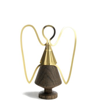 The Oak Men The Oak Men Wooden Tree with Brass Angel Messing -  Dark Oak  Tree