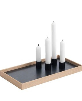 The Oak Men The Oak Men magnetische kandelaar Tray Eiken 32,5 x 18 x 2,5 cm The Oak Men The Oak Men magnetische kandelaar Tray Eiken 32,5 x 18 x 2,5 cm