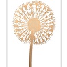 Monika Petersen Monika Petersen Lino Print Gold Dandelion White A3 Monika Petersen Monika Petersen Lino Print Gold Dandelion White A3