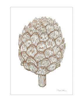 Monika Petersen Monika Petersen A5 Mini Poster Artisjok Monika Petersen Monika Petersen A5 Mini Poster Artisjok