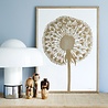Monika Petersen Monika Petersen Lino Print Gold Dandelion White A3 Monika Petersen Monika Petersen Lino Print Gold Dandelion White A3