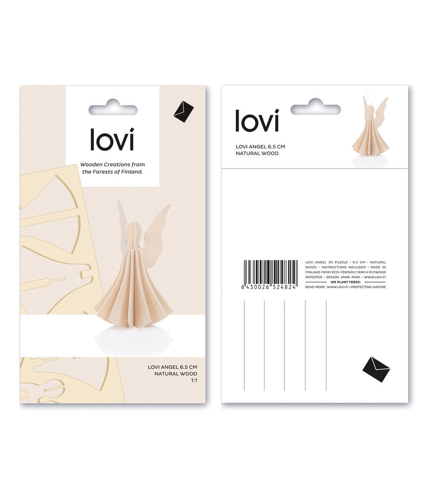 LOVI Lovi Engel berkenhout naturel DIY pakketje - 3 formaten - ook leuk om te versturen als cadeau LOVI Lovi Engel berkenhout naturel DIY pakketje - 3 formaten - ook leuk om te versturen als cadeau