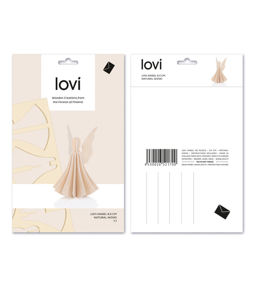 LOVI Lovi Engel berkenhout naturel DIY pakketje - 3 formaten - ook leuk om te versturen als cadeau LOVI Lovi Engel berkenhout naturel DIY pakketje - 3 formaten - ook leuk om te versturen als cadeau