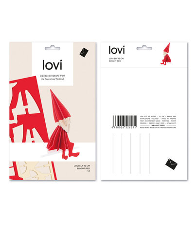 LOVI Lovi Elf berkenhout rood DIY pakketje - 3 formaten - ook leuk om te versturen als cadeau LOVI Lovi Elf berkenhout rood DIY pakketje - 3 formaten - ook leuk om te versturen als cadeau