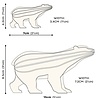 LOVI Lovi Polar bear birchwood white DIY package - 2 sizes - perfect to send as a gift LOVI Lovi Polar bear birchwood white DIY package - 2 sizes - perfect to send as a gift