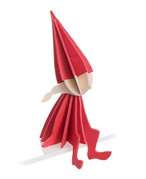 LOVI Lovi Elf girl birchwood Red DIY package - 3 sizes LOVI Lovi Elf girl birchwood Red DIY package - 3 sizes