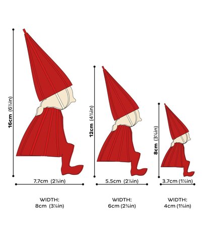 LOVI Lovi Elf meisje berkenhout rood DIY pakketje - 3 formaten - ook leuk om te versturen als cadeau LOVI Lovi Elf meisje berkenhout rood DIY pakketje - 3 formaten - ook leuk om te versturen als cadeau