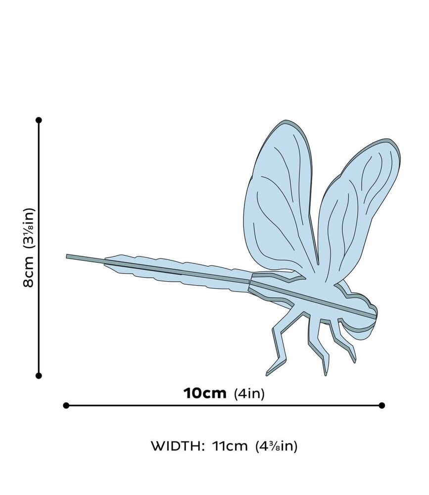 LOVI Lovi Libelle berkenhout - verschillende kleuren - 3D-dier DIY pakketje - ook leuk om te versturen als cadeau LOVI Lovi Libelle berkenhout - verschillende kleuren - 3D-dier DIY pakketje - ook leuk om te versturen als cadeau