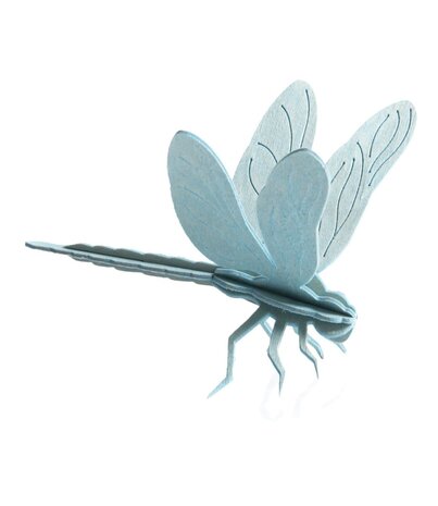 LOVI Lovi dragonfly wood - different colours - Birch plywood 3D-animal DIY package - perfect to send as a gift LOVI Lovi dragonfly wood - different colours - Birch plywood 3D-animal DIY package - perfect to send as a gift