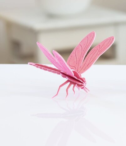 LOVI Lovi dragonfly wood - different colours - Birch plywood 3D-animal DIY package - perfect to send as a gift LOVI Lovi dragonfly wood - different colours - Birch plywood 3D-animal DIY package - perfect to send as a gift