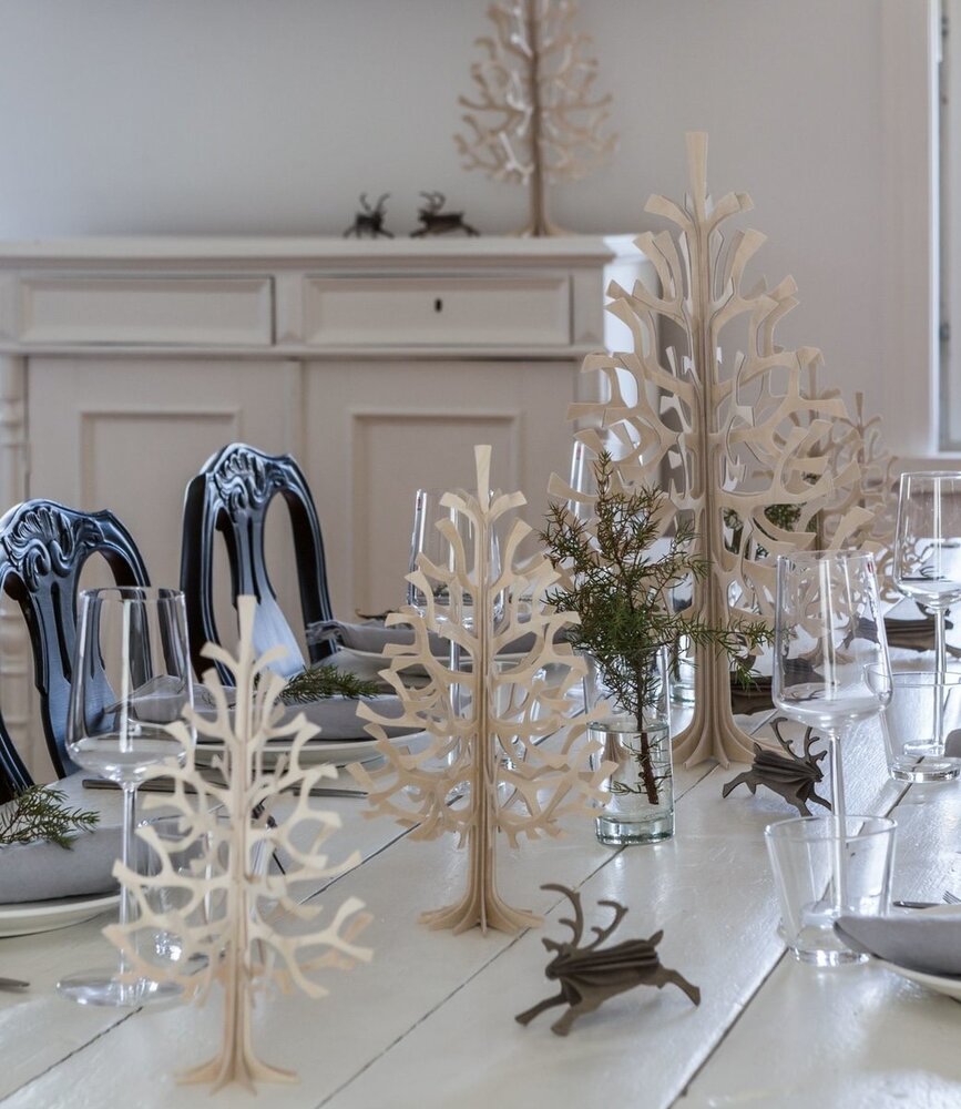 LOVI Lovi Spar Berkenhout boom H25cm naturel 3D-boom DIY pakketje LOVI Lovi Spar Berkenhout boom H25cm naturel 3D-boom DIY pakketje