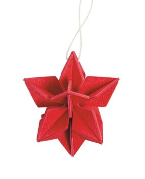 LOVI Lovi Star birchwood Red 5cm DIY package