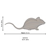 LOVI Lovi Mouse grey wood Birch plywood 3D-animal DIY package - perfect to send as a gift LOVI Lovi Mouse grey wood Birch plywood 3D-animal DIY package - perfect to send as a gift