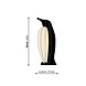 LOVI Lovi Penguin black naturel Birch plywood 3D-animal DIY package - perfect to send as a gift LOVI Lovi Penguin black naturel Birch plywood 3D-animal DIY package - perfect to send as a gift
