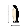 LOVI Lovi Pinguïn berkenhout zwart naturel 3D-dier DIY pakketje - ook leuk om te versturen als cadeau LOVI Lovi Pinguïn berkenhout zwart naturel 3D-dier DIY pakketje - ook leuk om te versturen als cadeau