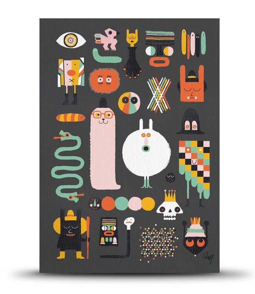 Studio Arhoj Studio Arhoj Paper Packs Oddities - 10 A5 kaarten met envelop Studio Arhoj Studio Arhoj Paper Packs Oddities - 10 A5 kaarten met envelop